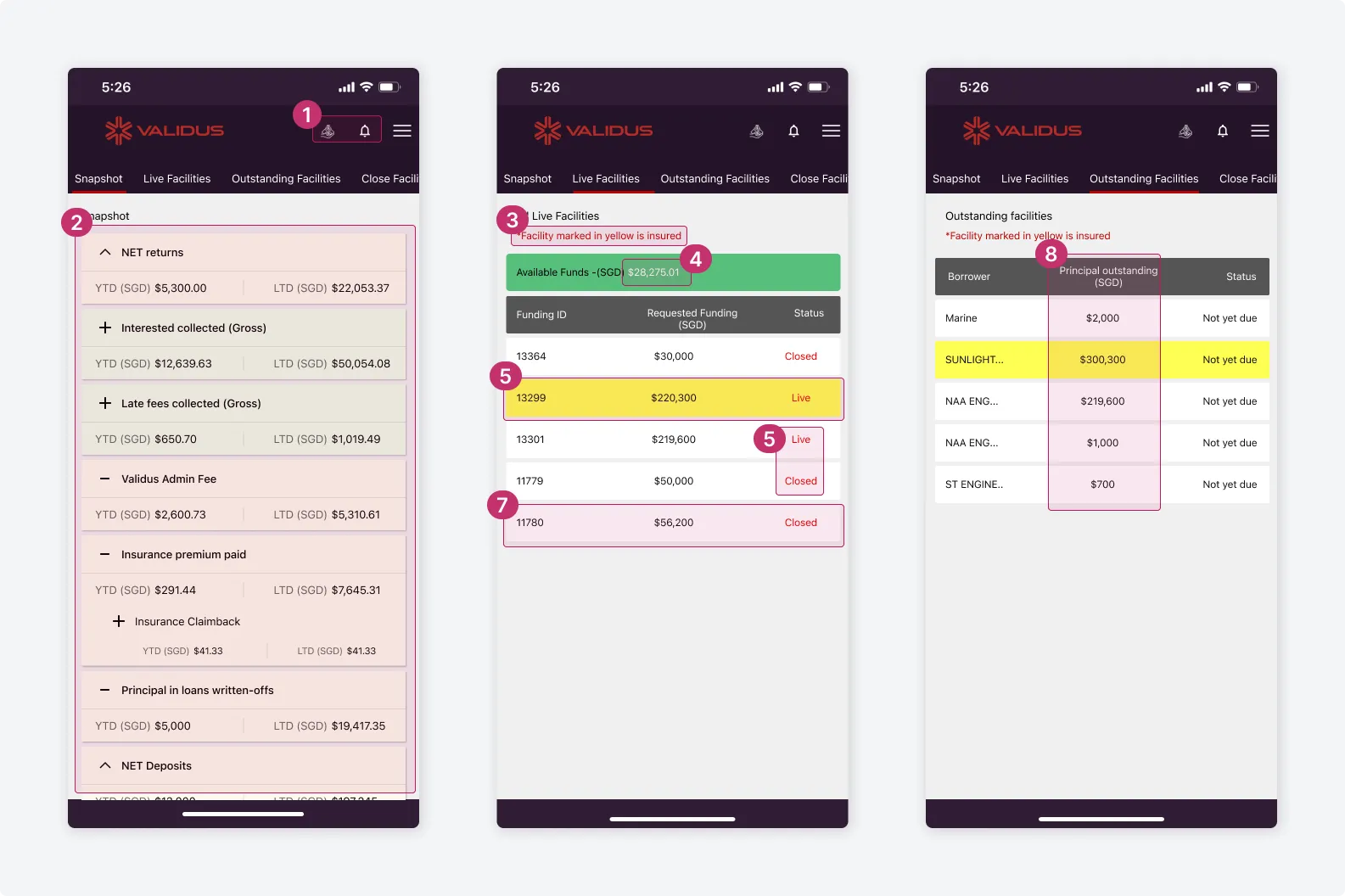 Old app design review in Figma